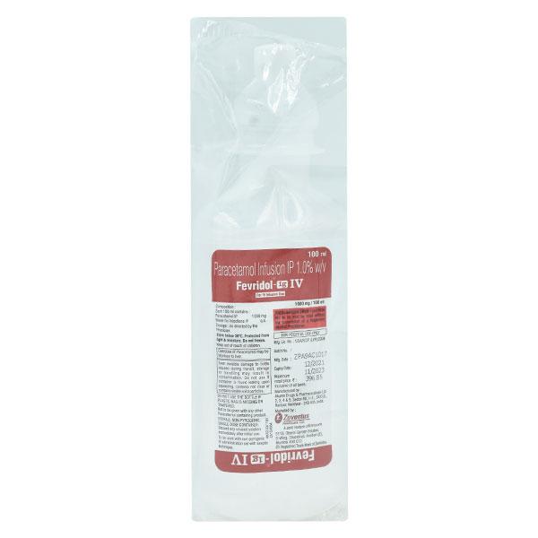 Fevridol 1gm IV Infusion 100ml - Fever-Ana