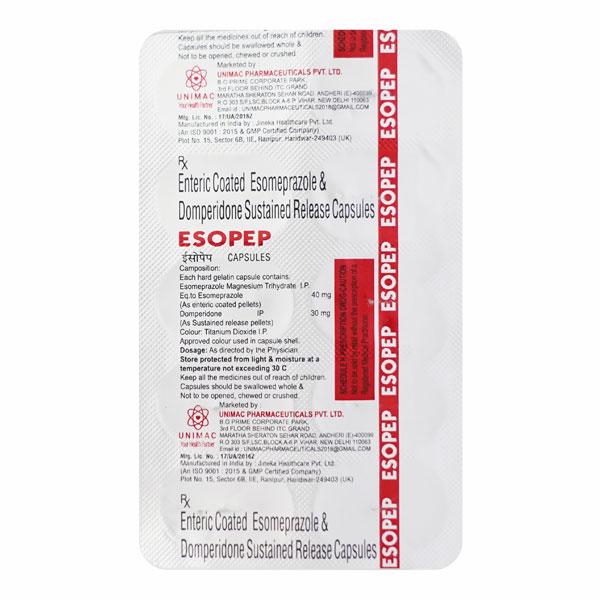 ESOPEP Capsule 10's - Ulcer/Reflux/Flatulence-Aaa