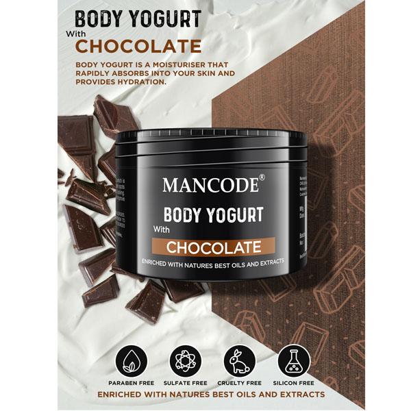 Mancode Chocolate Body Yogurt 100 gm - Lotions & Creams
