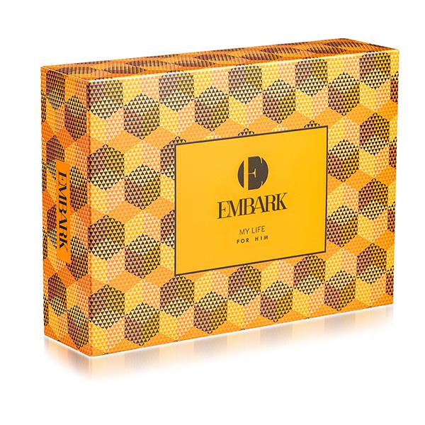 EMBARK My Life For Him Men/Boys Perfume Giftset( 100ml EDP + 100ml Shower Gel + 100ml Face Wash + 150ml Perfumed Deodorant + Mens Pouch) 450 ml - Men Perfumes (Edt/Edp)