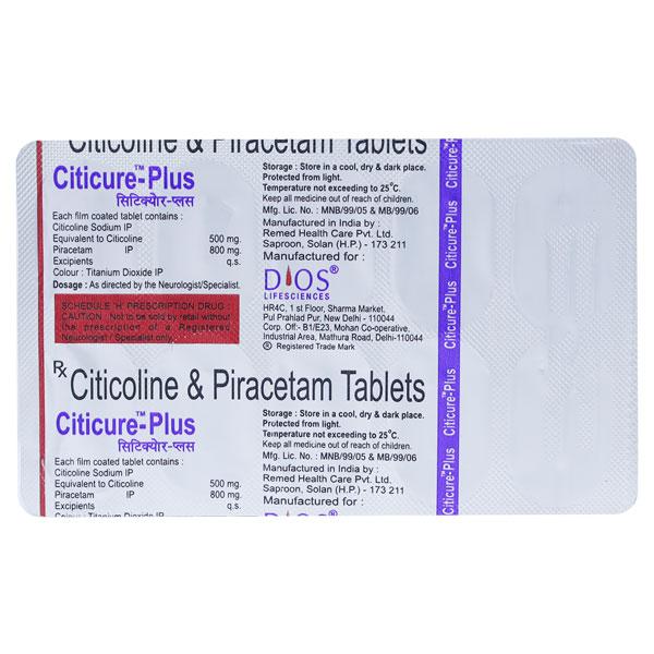 CITICURE PLUS Tablet 10's - Nootropics And Neurotrophics