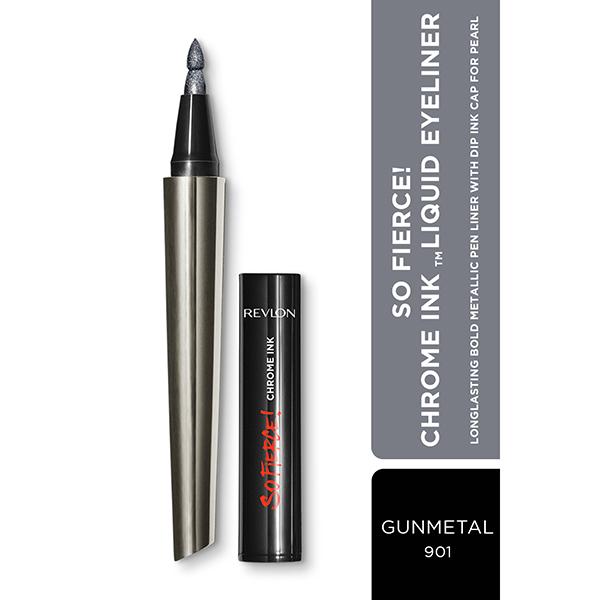 Netmeds | Revlon So Fierce - Chrome Ink Liquid Liner - Gunmetal 0.9 gm