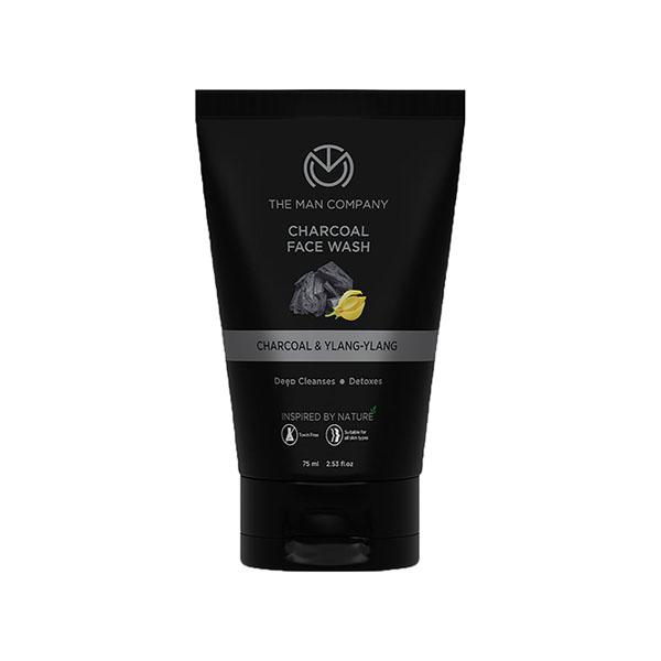 The Man Company Deep Cleansing Charcoal & Ylang - Ylang Face Wash 75ml - Face Washes