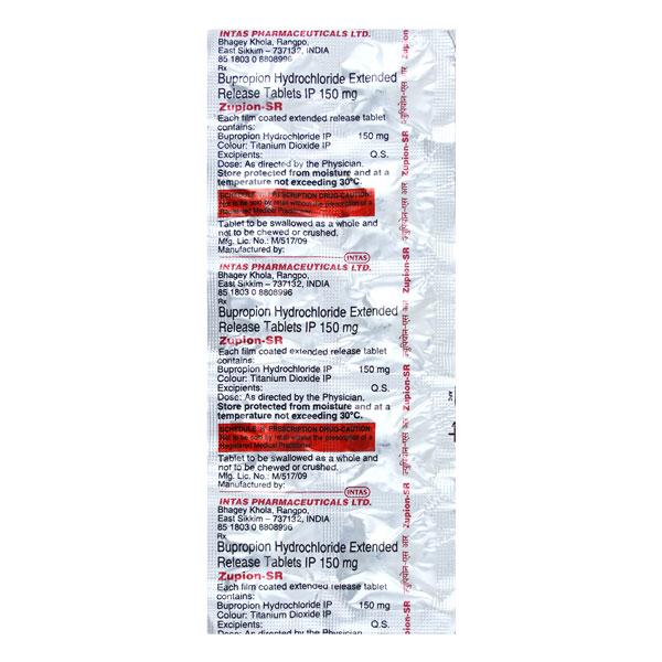 Zupion SR Tablet 10'S - Depression-Ant