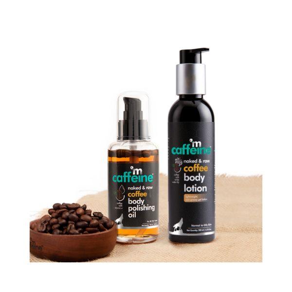 mCaffeine Double-Up Moisturization Set - Pre & Post Shower 300 ml - Lotions & Creams