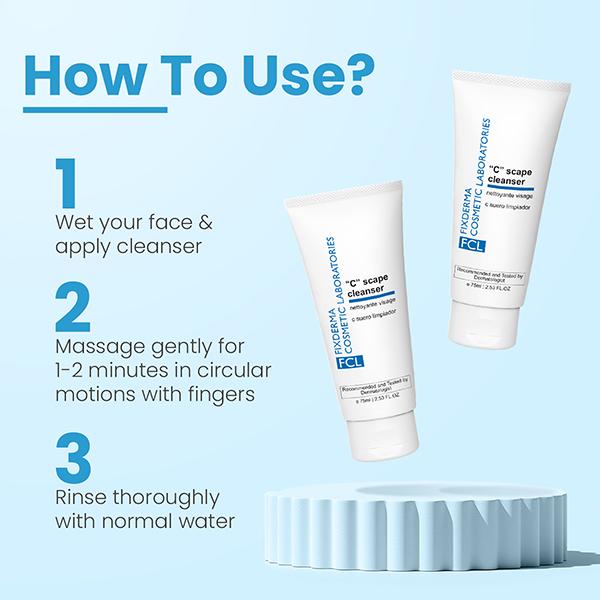 Fixderma Cosmetic Laboratories (FCL) 'C' Scape Face Cleanser 75 ml - Face Wash & Cleansers