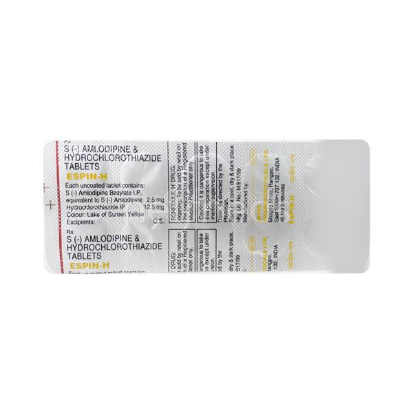 Espin H Tablet 10'S - Hypertension-Cal