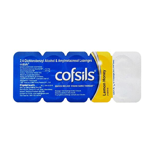 Netmeds | Cofsils Lozenges - Lemon Honey 10's