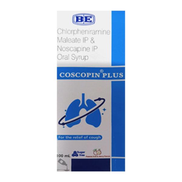 COSCOPIN PLUS SUGAR FREE PASSION FRUIT & CHERRY FLAVOUR Syrup 100ml - Cough And Cold-Cou