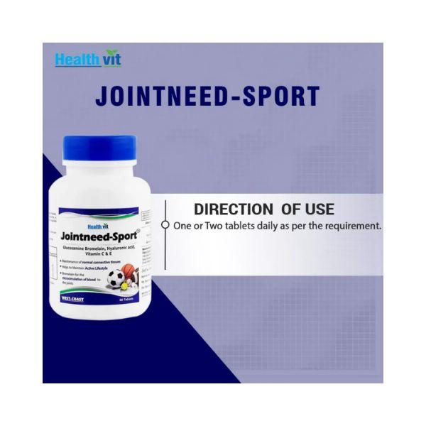 Healthvit Jointneed-Sport Glucosamine- Tablets 60's - Multi-Vitamins
