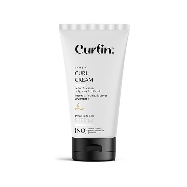 Curlin Unmess Curl Cream 150 gm - Hair Creams