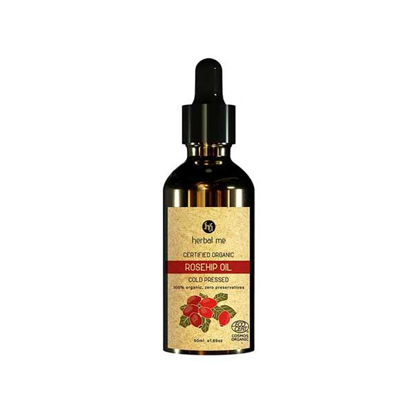 HM Herbal Me 100% Organic Rosehip Oil 50ml - Essential Oils