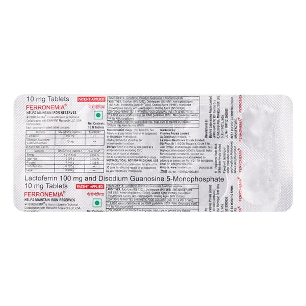 Ferronemia Tablet 10'S - Supplements-Vam