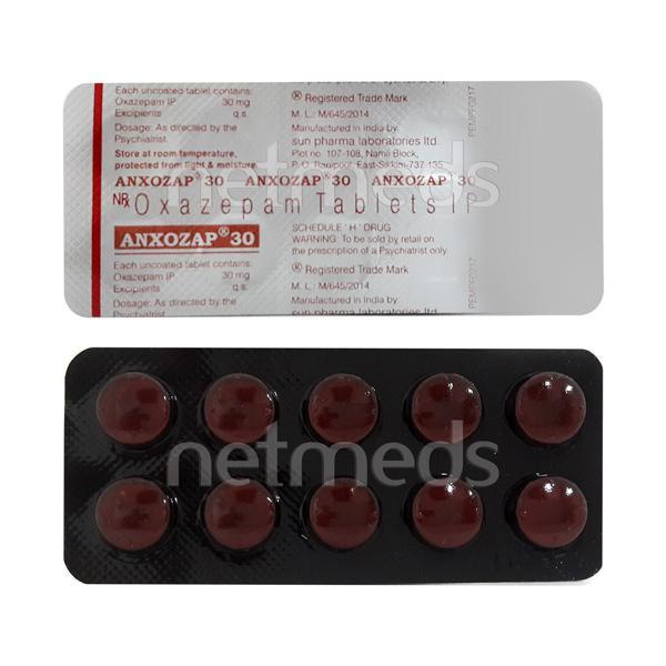 Anxozap 30mg Tablet 10'S