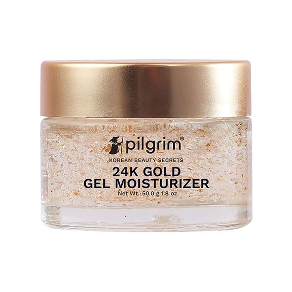 Pilgrim 24K Gold Lightweight Gel Face Moisturizer with Hyaluronic Acid & Alpha Arbutin 50 ml - Face Moisturizers