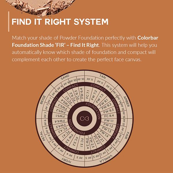 Colorbar 24Hrs Wear Weightless Powder Foundation Pf 3 9.5 gm - Compact Powder