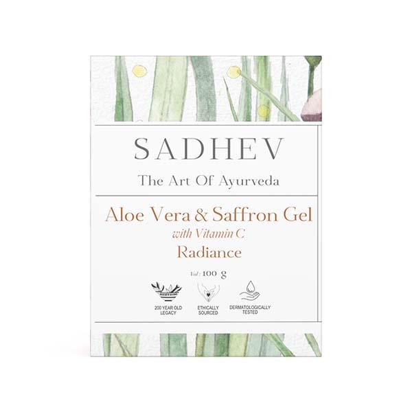 Sadhev Aloe Vera & Saffron Gel with Vitamin C 100 g - Face Moisturizers