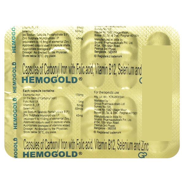 Netmeds | Hemogold Capsule 10'S