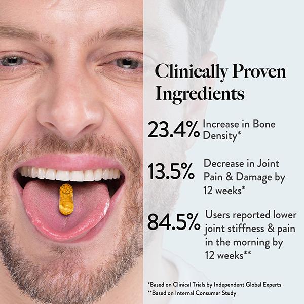 WellbeingNutritionSlowBone Support Capsule Men & Women BoneandJoint Vitamin Supplements - Vital Health