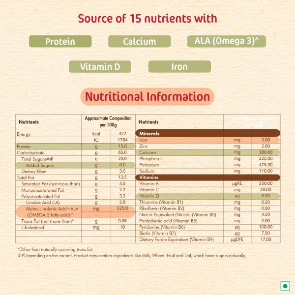 Nestle Cerelac Baby Food Cereal No Refined Sugar No Preservatives - Wheat Apple Carrot (For 6 to 24 Months Baby) 300 g - Baby And Infant Supplements