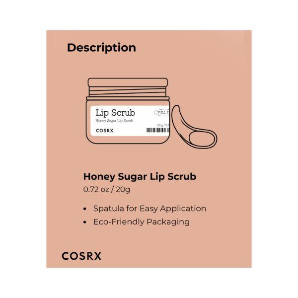 Cosrx Full Fit Honey Sugar Lip Scrub 20 gm - Lip Scrubs
