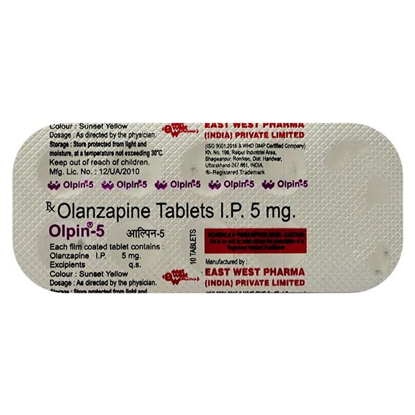 Olpin 5mg Tablet 10'S - Psychosis-Ans