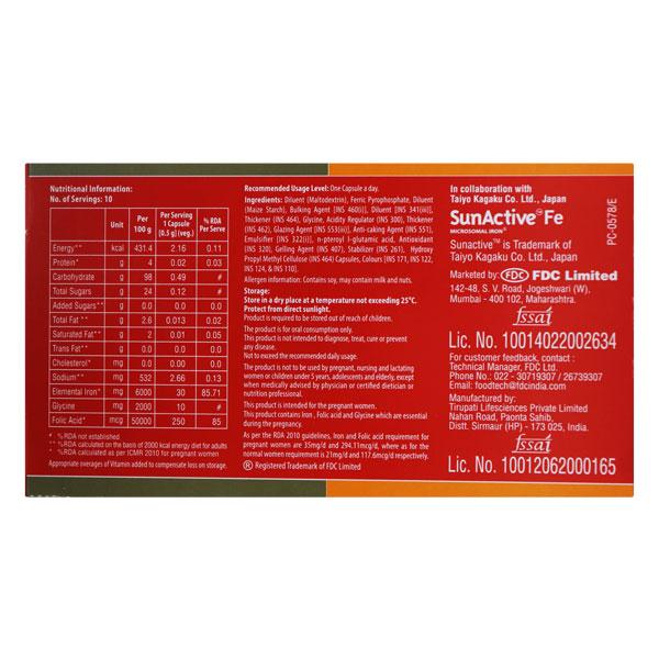 Vitcofol HB Capsule 10'S - Iron Supplement/Anaemia-Vma