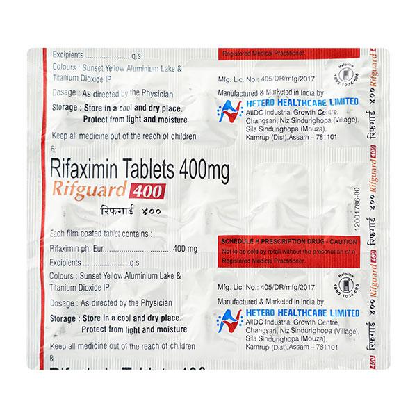 RIFGUARD 400mg Tablet 15's - Bacterial Infections-OAB