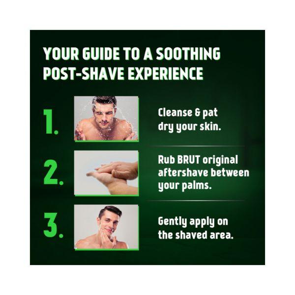 Brut Original After Shave Lotion for Men Long-Lasting Fragrance Soothes Skin 100 ml - Aftershave Lotion