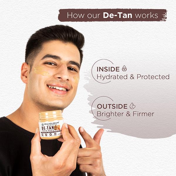 Bella Vita Organic De Tan Removal Face Pack 100 gm - Face Packs