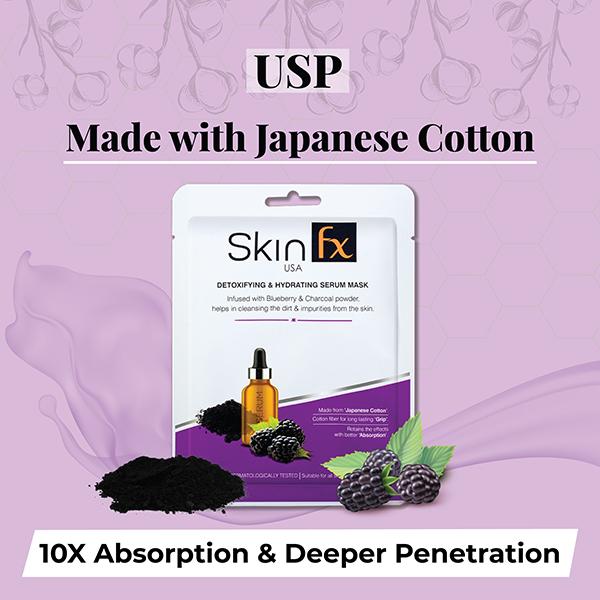 Skin Fx Detoxifying & Hydration Serum Mask 25 gm - Sheet Masks