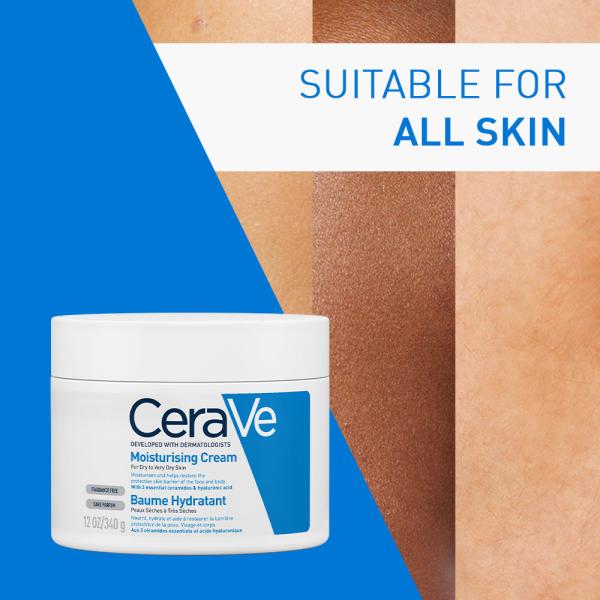 CeraVe Moisturising Cream For Dry To Very Dry Skin 340 gm - Lotions & Creams