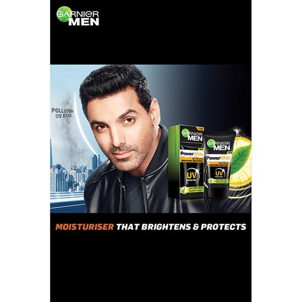 Garnier Men Power White Anti-Pollution Brightening Moisturiser 40 gm - Face Moisturizers