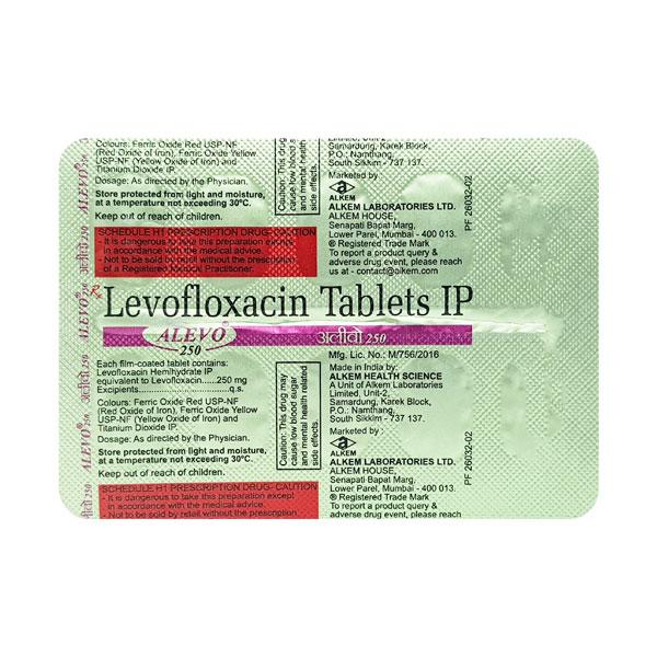 Alevo 250mg Tablet 10'S - Bacterial Infections-Qui