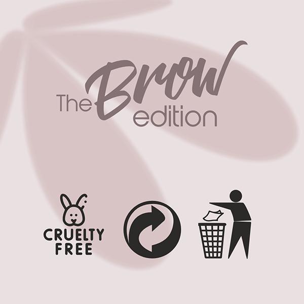 Half N Half The Brow Addition Eyebrow Enhancer Palette with Sleek Spoolie Brush, Thick Arch-01 8 g - Eyebrow Pencils & Enhancers