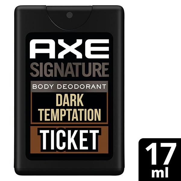 Axe Signature Ticket Dark Temptation Pocket Deodorant For Men 17 ml - Men Deodorants/Roll-Ons