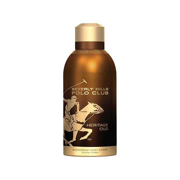 Netmeds | Beverly Hills Polo Club Prestige Parfum Body Spray - Heritage Oud 300 ml