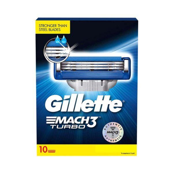 Gillette Mach Turbo 3 Shaving Cartridges 10's - Razors & Cartridges
