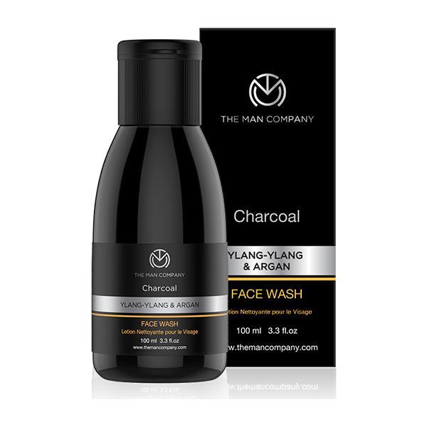 Netmeds | The Man Company Charcoal Face Wash - Ylang-Ylang & Argan 100 ml