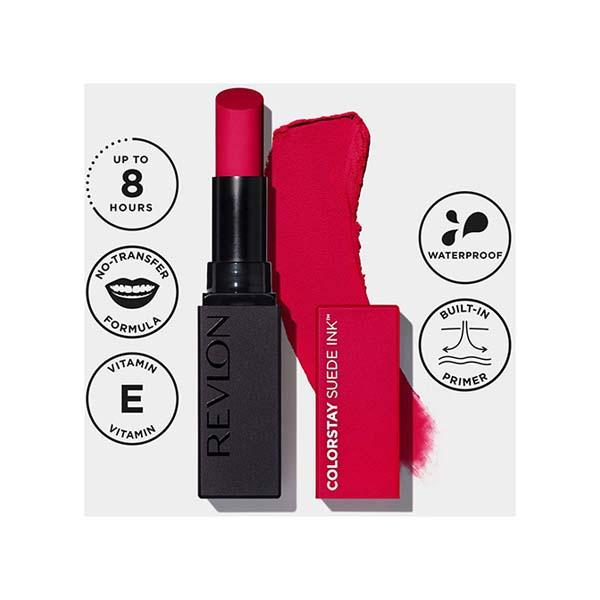 Revlon Colorstay Suede Ink Lipstick -First Class 2.55 gm - Lipsticks