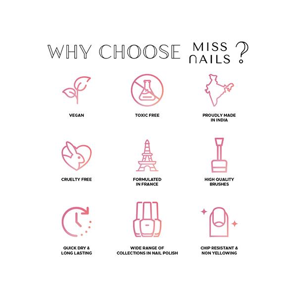 Miss Nails Matte Nail Color Brown Affair 8 ml - Nail Polish