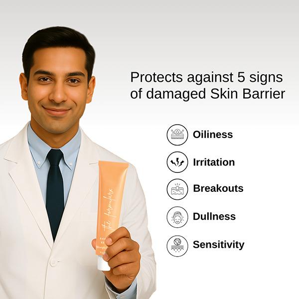 The Formularx Barrier Relief Ceramide Lightweight Moisturizer for Oily, Acne Prone & Sensitive Skin 50 gm - Face Moisturizers