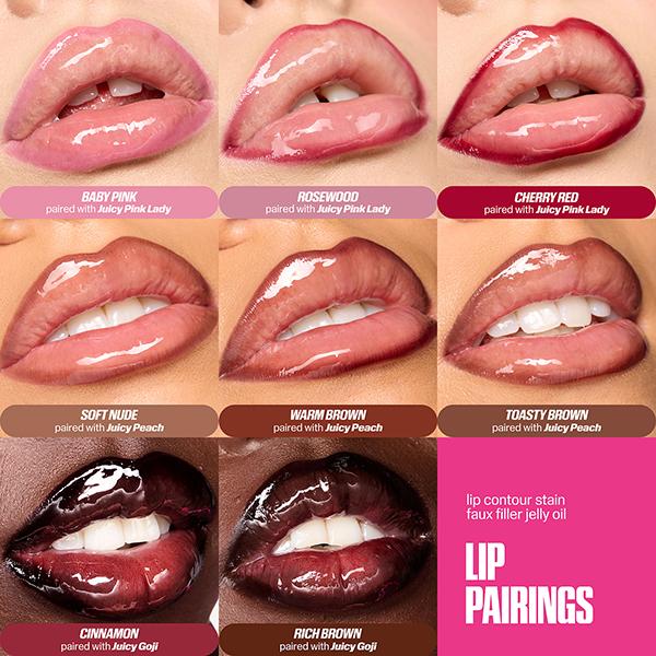 HUDA BEAUTY Lip Contour Stain Cherry Red 1 ml - Lip Stains & Tints