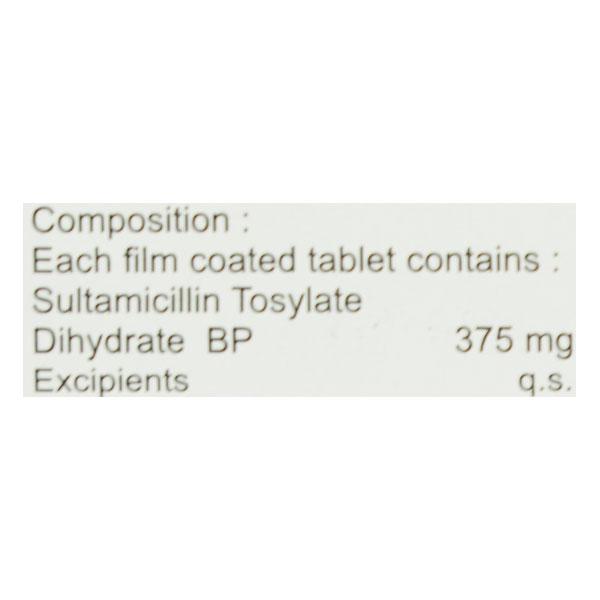 SULTACLIN 375 Tablet 10's - Bacterial Infections-OAB
