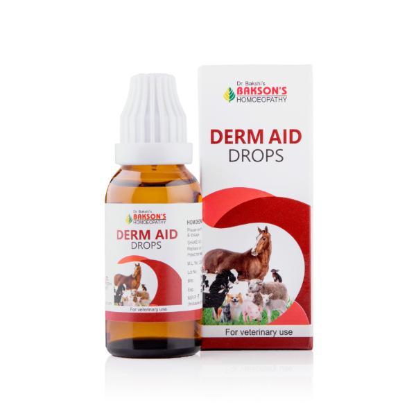 Netmeds | Dr. Bakshi's Bakson's Homoeopathy Derm Aid Drops (Veterinary) 30 ml