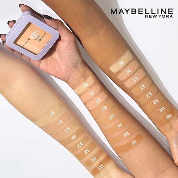 Maybelline New York Super Stay Flex Powder Foundation, 120, 30H Full Cover, Oil-Control 9 gm - Foundation