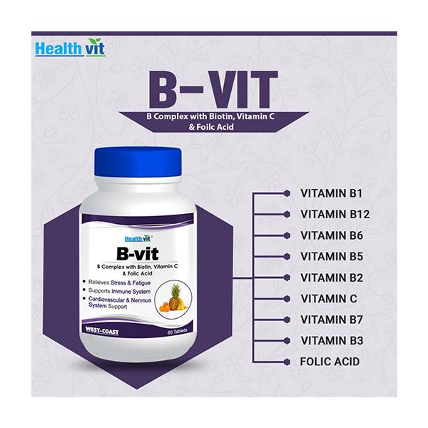 HealthVit B-Vit Multivitamin Tablet 60's - Multi-Vitamins