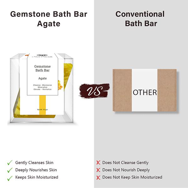 Seer Secrets Agate Gemstone Bath Bar 160 gm - Soaps