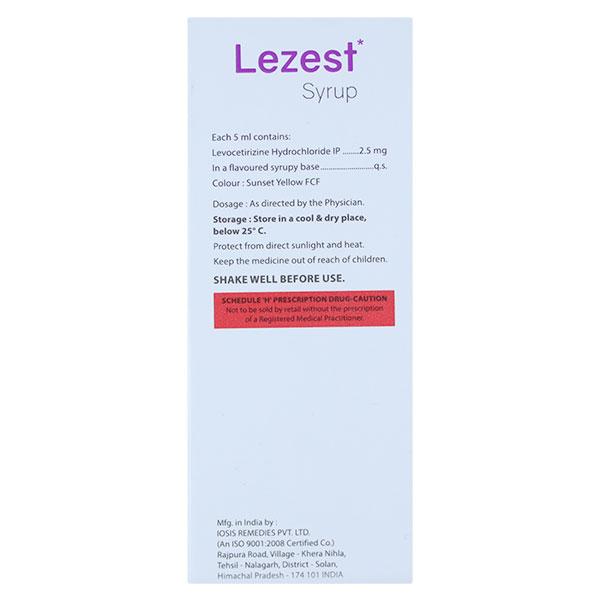 LEZEST Syrup 60ml - Allergies-Ant