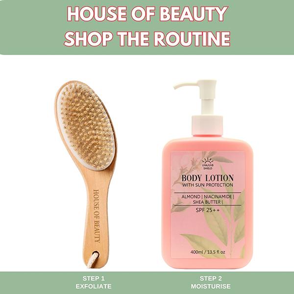 House of Beauty Deep Moisture Body Lotion with Sunscreen SPF 25+ with Niacin & Shea Butter 400ml - Body Sunscreen